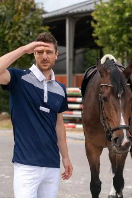Polo de concours équestre MOSAIC - Cavalliera - Manches courtes