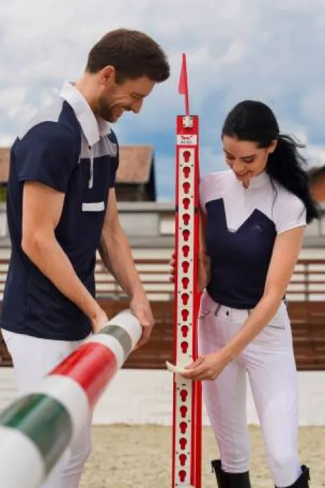 Polo de concours équestre MOSAIC - Cavalliera - Manches courtes