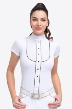 Polo de concours équestre GENTLE RIVER - Cavalliera - Manches courtes