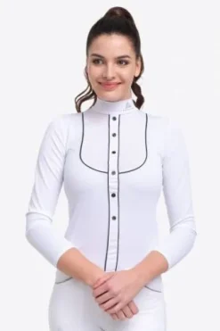 Polo de concours équestre GENTLE RIVER - Cavalliera - Manches longues