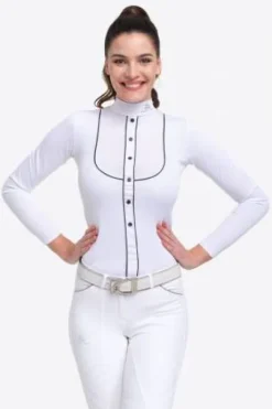 Polo de concours équestre GENTLE RIVER - Cavalliera - Manches longues