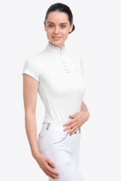 Polo de concours équestre DIVA - Cavalliera - Manches courtes