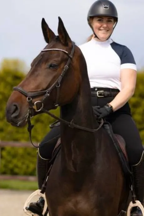Polo de concours équestre SIMPLY DAME - Cavalliera - Manches courtes