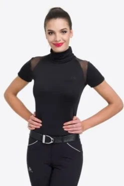 Polo d'équitation col roulé FELICITY - Cavalliera - Manches courtes