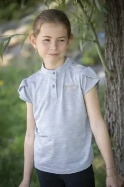 Polo manches courtes julieta - Pénélope collection - tissu irisé