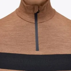 Polo manches longues zip Toffee Brown - Cavalleria Toscana