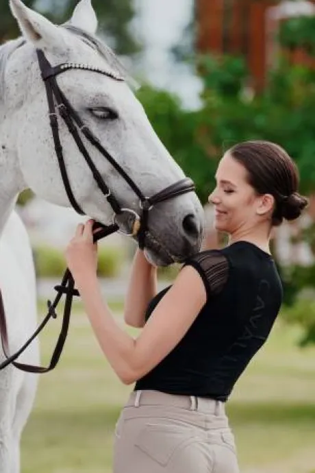 Polo technique d'équitation CASUAL CONTESSA - Cavalliera - Manches courtes