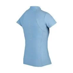 Polo technique manches courtes zip paillettes - HORKA - Tissu respirant