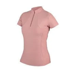 Polo technique manches courtes zip paillettes - HORKA - Tissu respirant