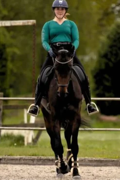 Polo technique manches longues Rose Gold - Cavalliera - Performance