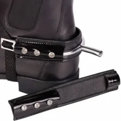 Protection d'éperon noirs vernis à strass - Harry's Horse