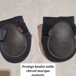 Protège boulet noir taille cheval marque géologic