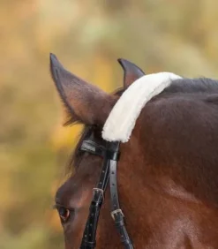 Protège muserolle / tétière faux fur Waldhausen