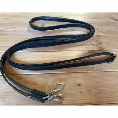 Rênes allemandes cuir plat - Jump'in