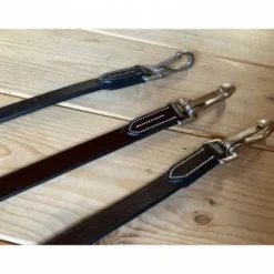 Rênes allemandes cuir plat - Jump'in