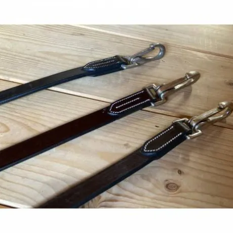 Rênes allemandes cuir plat - Jump'in