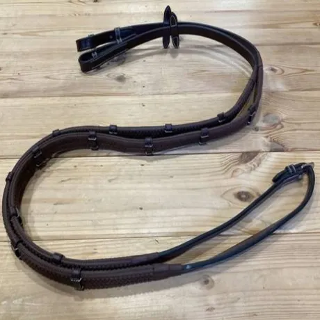 Rênes caoutchouc avec arrêtoirs - Jump'in