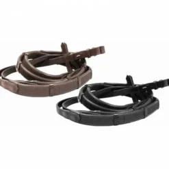 Rênes caoutchouc avec arrêtoirs - TdeT - picots antidérapants