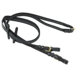 Rênes grip tressées - HFI - caoutchouc