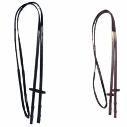 Rênes toile avec arrêtoires en cuir - Cavaletti