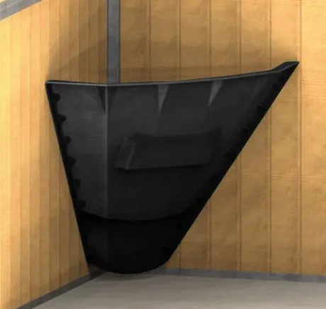 Râtelier d'angle noir - Tolteam