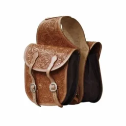 Sacoche arrière en cuir Lakota Flowers