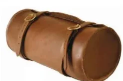 Sacoche de randonnée cuir avec 2 sanglons de fermeture