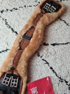 Sangle demi-lune nougat mouton miel - MATTES