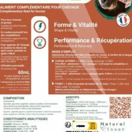 Seringue forme vitalité performance Natural'Top Flash - Natural'Innov