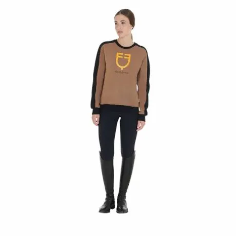 Sweat à col rond avec logo imprimé - Equestro