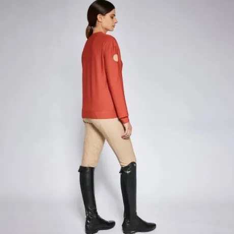 Sweat Diagonal Weave col rond - CAVALLERIA TOSCANA