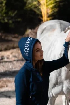 Sweat Ideal Hoodie Sportive Navy - Equestrian Stockholm