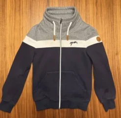 Sweat Pénélope Leprevost Gris & Bleu Marine junior