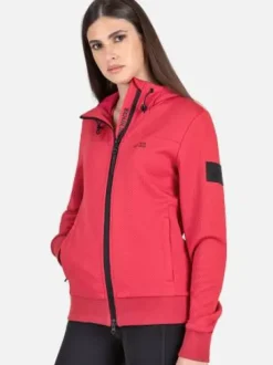 Sweat zippé femme cerise Equiline