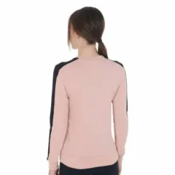 Sweat-shirt à col rond cameo rose - EQUESTRO