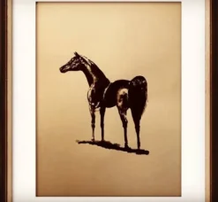 Tableaux de chevaux, poneys, ânes , chien