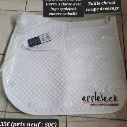 Tapis blanc Harry's Horse coupe dressage taille cheval