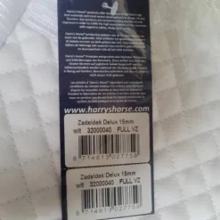 Tapis blanc Harry's Horse coupe dressage taille cheval