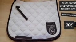 Tapis blanc/beige Lauria Garelli blanc coupe dressage