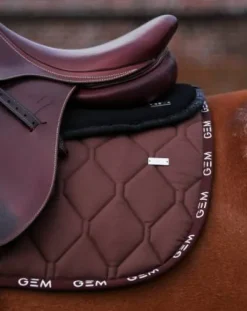 Tapis de selle LOVE Obstacle Marron Chocolat - GEM