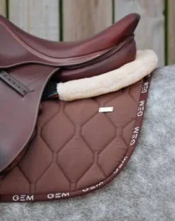 Tapis de selle LOVE Obstacle Marron Chocolat - GEM