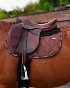 Tapis de selle LOVE Obstacle Marron Chocolat - GEM