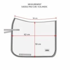Tapis de selle midnight blue - equestrian stockholm - tissu déperlant