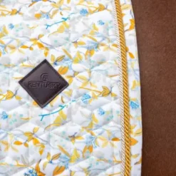 Tapis de Selle Velvet printing fleuri DRESSAGE - Kentucky