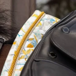 Tapis de Selle Velvet printing fleuri DRESSAGE - Kentucky