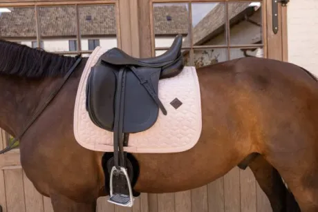 Tapis de selle Velvet Rose pale DRESSAGE - Kentucky