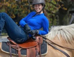 Tapis de selle Western confort en laine tissée Thiline