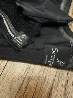 TAPIS ENSEMBLE NOIR A STRASS ANNA SCARPATI