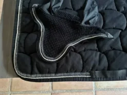 TAPIS ENSEMBLE NOIR A STRASS ANNA SCARPATI