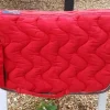 Tapis équithème rouge double poney  NEUF